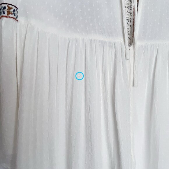 Padini Embroidered Boho Peasant Tunic Top Blouse Flowy Colorful Size Medium - Picture 9 of 16